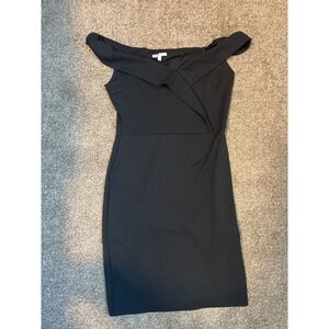 Charlotte Russe Black Off The Shoulder Cocktail Dress Size Medium